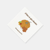 かぼちゃ与えにの時間 スタンダードカクテルナプキン (角)