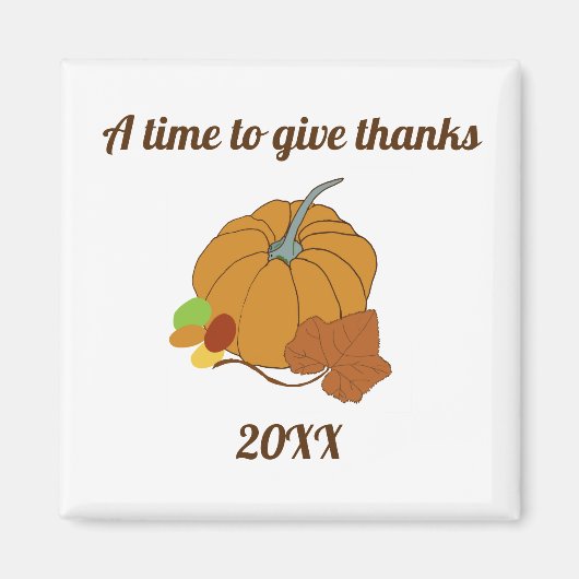 かぼちゃ与えにの時間 マグネット (正面)