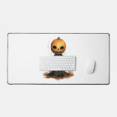 かぼちゃ人形ハロウィンステッカー デスクマット (キーボード&マウス)
