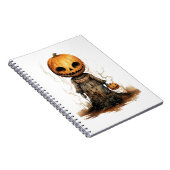 かぼちゃ人形ハロウィンステッカー ノートブック (右側)