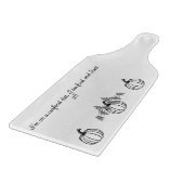 かぼちゃ及びおもしろい魚介類引用文切断板 カッティングボード (角)