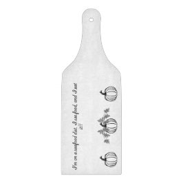 かぼちゃ及びおもしろい魚介類引用文切断板 カッティングボード