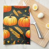 かぼちゃ及び小麦キッチンタオル キッチンタオル (四つ折り)