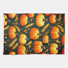 かぼちゃ及び小麦キッチンタオル キッチンタオル