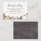 かぼちゃ及び森林動物のベビー書 エンクロージャーカード (正面/裏面)