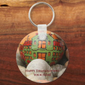 かぼちゃ収穫 キーホルダー (正面)