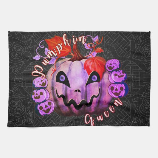 かぼちゃ女王 キッチンタオル (横)