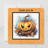 かぼちゃ彫りコンテストパーティー シーズンカード (正面)