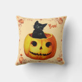 かぼちゃ枕のハロウィーン猫 クッション (裏面)