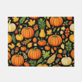 かぼちゃ模様の収穫日秋 ドアマット (正面)