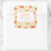 かぼちゃ模様秋秋デコールステッカー スクエアシール (バッグ)