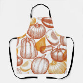 かぼちゃ模様 エプロン (正面)