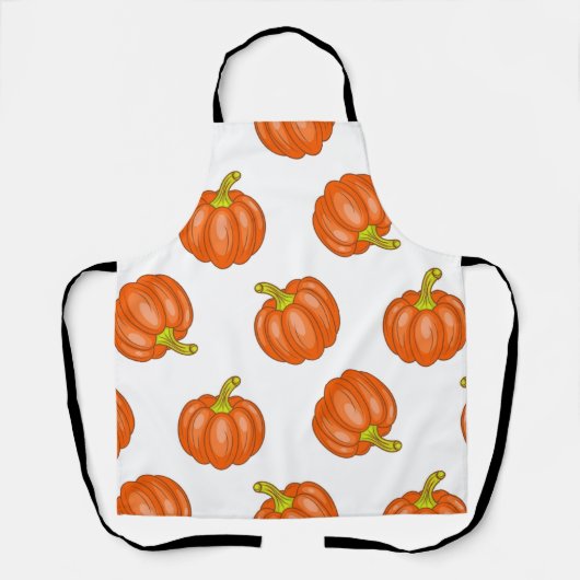 かぼちゃ模様 エプロン (正面)