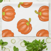 かぼちゃ模様 キッチンタオル (折り畳み)