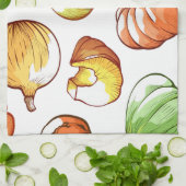 かぼちゃ模様 キッチンタオル (折り畳み)