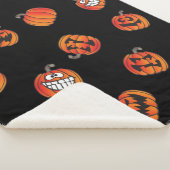 かぼちゃ模様 シェルパブランケット (3/4)