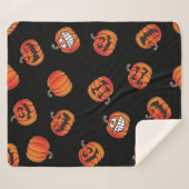 かぼちゃ模様 シェルパブランケット (正面(横))