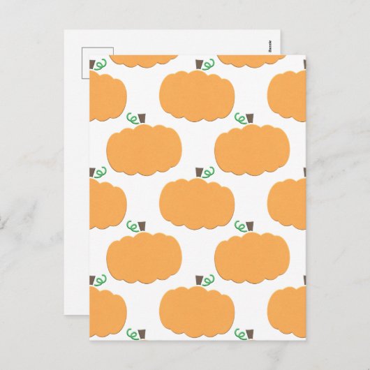 かぼちゃ模様 シーズンポストカード (正面/裏面)