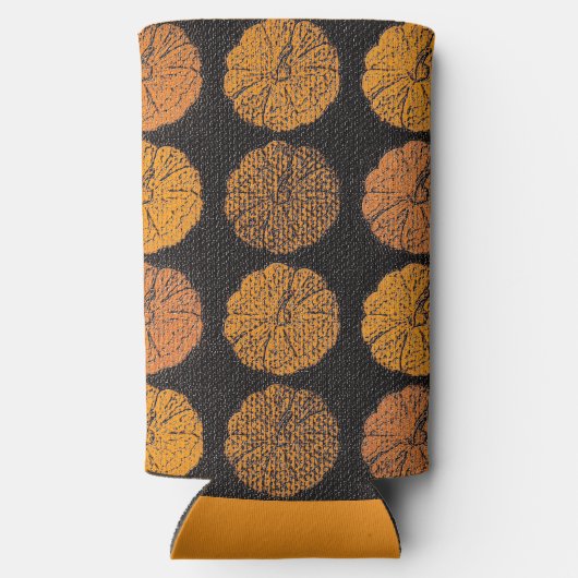 かぼちゃ模様 スリム缶クーラー (裏面)