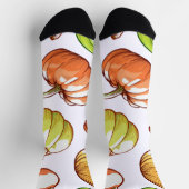 かぼちゃ模様 ソックス (上部)