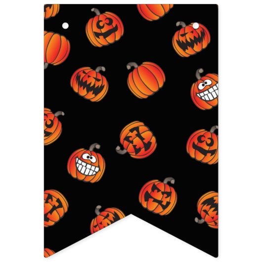 かぼちゃ模様 バンティングフラッグ (第2の旗)