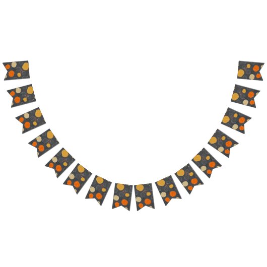 かぼちゃ模様 バンティングフラッグ (全)