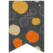 かぼちゃ模様 バンティングフラッグ (第1の旗)