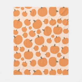 かぼちゃ模様 フリースブランケット