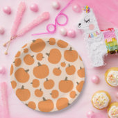 かぼちゃ模様 ペーパープレート (パーティー)