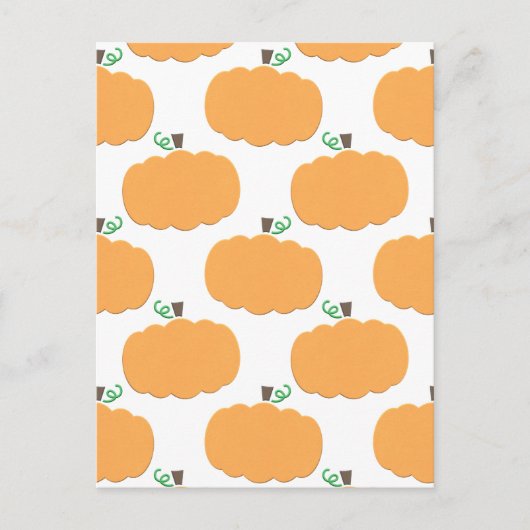 かぼちゃ模様 ポストカード (正面)