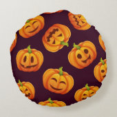 かぼちゃ模様 ラウンドクッション (裏面)