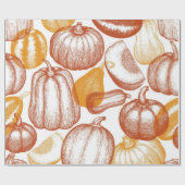 かぼちゃ模様 ラッピングペーパー (フラット)
