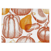 かぼちゃ模様 ラージペーパーバッグ (裏面)