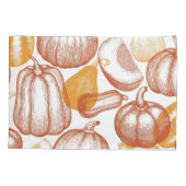 かぼちゃ模様 枕カバー (裏面)