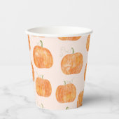 かぼちゃ水のカラーパターン 紙コップ (正面)