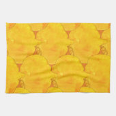 かぼちゃ水の色パタ絵画ーン キッチンタオル (横)