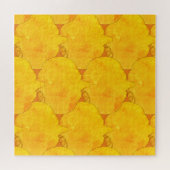 かぼちゃ水の色パタ絵画ーン ジグソーパズル (横)