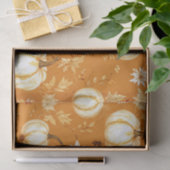 かぼちゃ水彩秋の模様秋 薄葉紙 (ギフト)