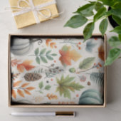 かぼちゃ水彩秋の模様秋 薄葉紙 (ギフト)