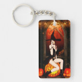 かぼちゃ玉座の魔女 キーホルダー (正面)