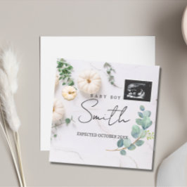 かぼちゃ男女兼用秋妊娠発表 招待状