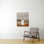 かぼちゃ畑に幽霊がある タペストリー (インサイチュ)