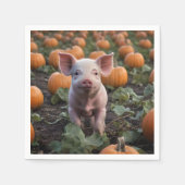 かぼちゃ畑の子ぶたは スタンダードカクテルナプキン (正面)