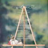 かぼちゃ秋の結婚式プログラムサイン アクリルサイン (ニュートラル)