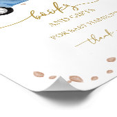 かぼちゃ秋ベビーサイン帳 ポスター (角)