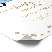 かぼちゃ秋ベビーサイン帳 ポスター (角)