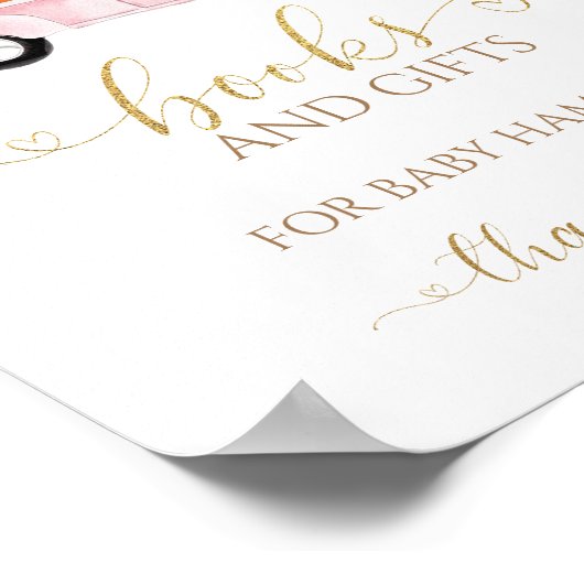 かぼちゃ秋ベビーサイン帳 ポスター (角)