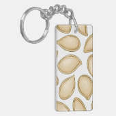 かぼちゃ種子パターン キーホルダー (正面左)