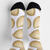 かぼちゃ種子パターン ソックス (上部)