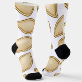 かぼちゃ種子パターン ソックス (傾斜あり)